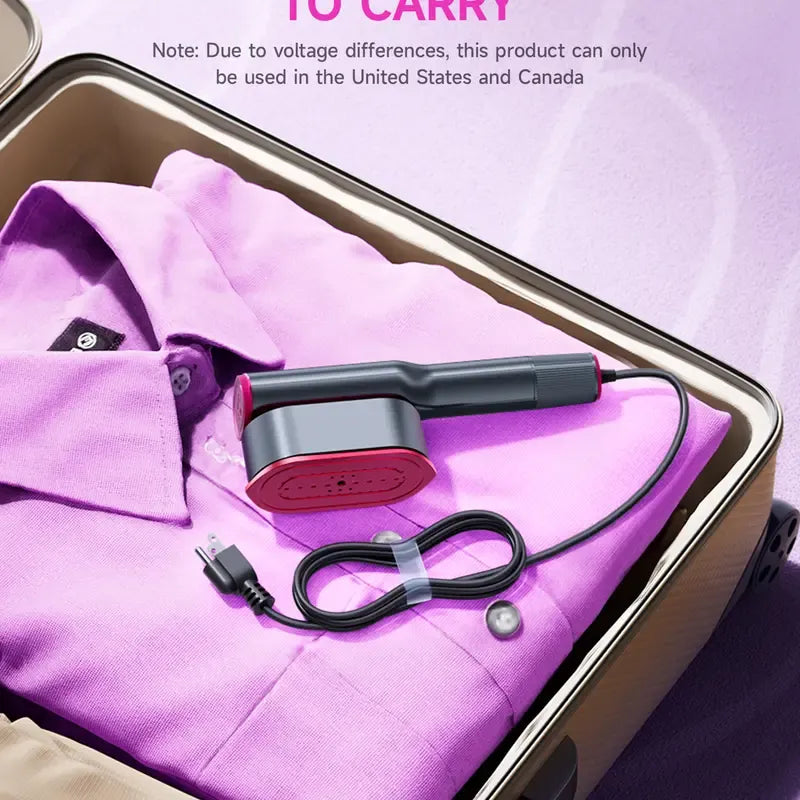 Handheld Garment Steamer for Clothing, Portable Iron Steamer Combo Travel Steam Generators, 7 Modes with LED Display,  Fast Heating, 90° Swivel Handle, 1-Button Start, Travel Stuff, New Year Gift